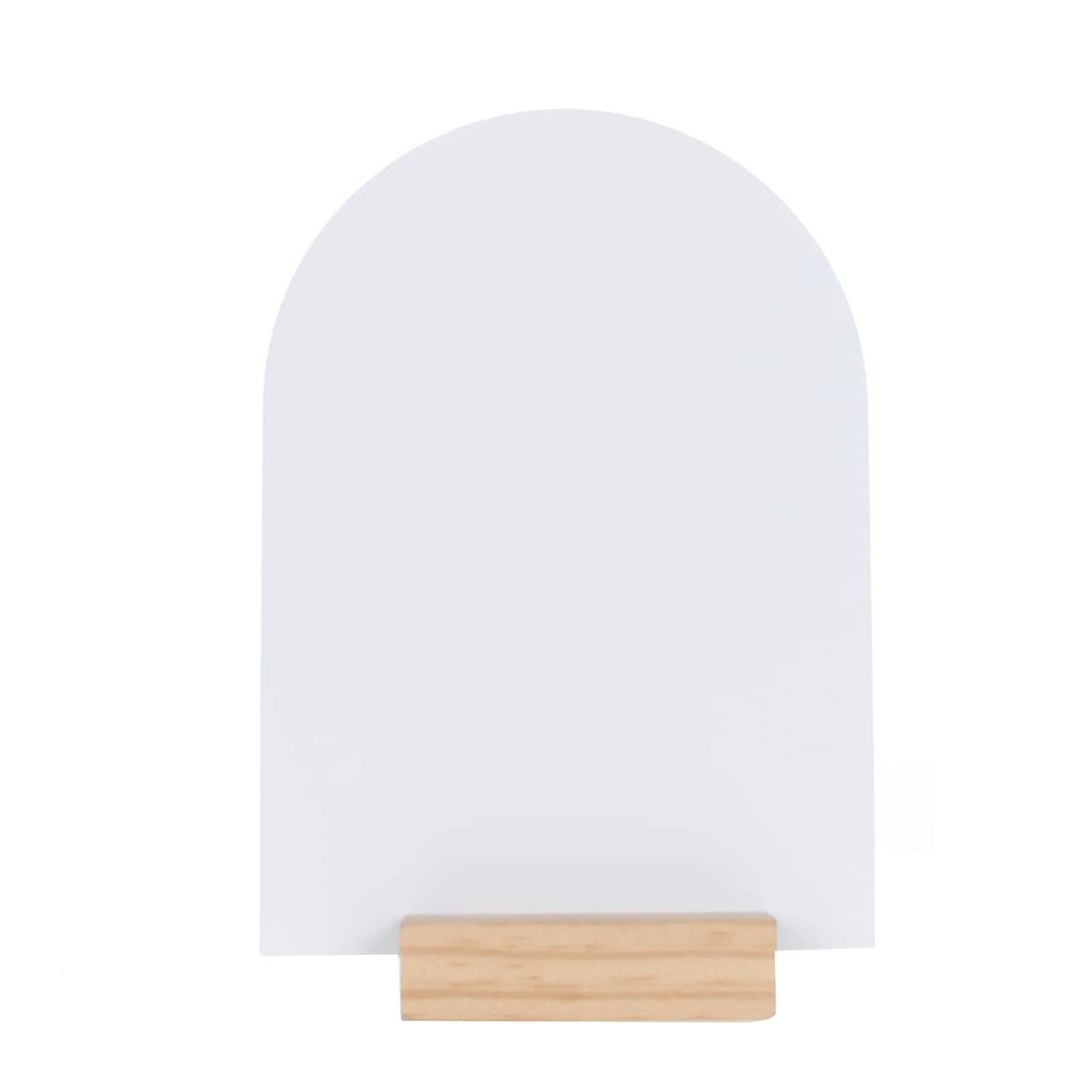 Enseigne en acrylique avec socle en bois de 18,5 cm de Make Market